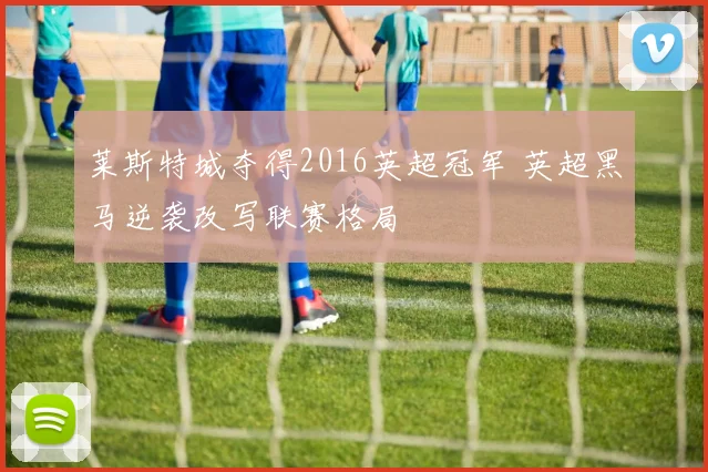 莱斯特城夺得2016英超冠军 英超黑马逆袭改写联赛格局